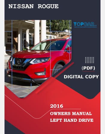 nissan rogue 2016 owners manual